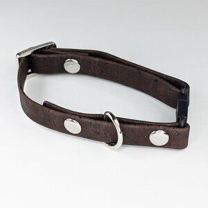 Cork Breakaway Cat Collar in Brown